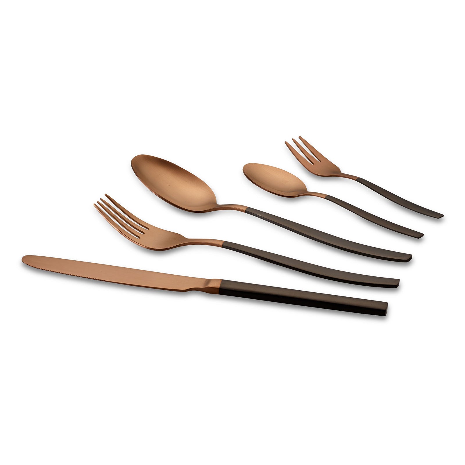 ECHTWERK Tafelbesteck Positano Due-Bronze/Black Edition Schwarz aus Stahl