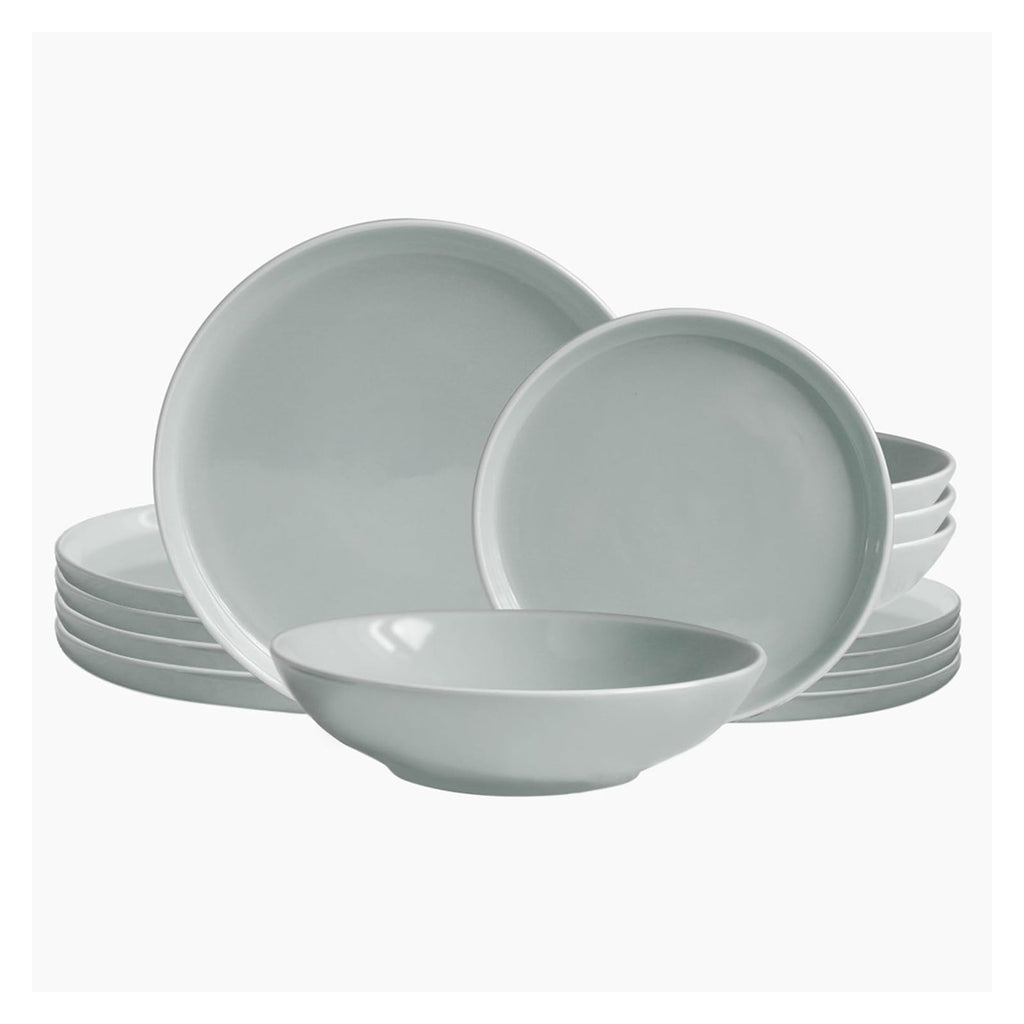 ECHTWERK 18-tlg. Vintage Tafelservice "Nerea" Nature-Design Grau