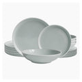 ECHTWERK 18-tlg. Vintage Tafelservice "Nerea" Nature-Design Grau