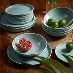 ECHTWERK 12-tlg. Vintage Tafelservice "Nerea" Nature-Design