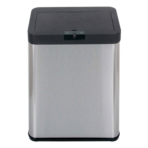 ECHTWERK Sensor-Abfalleimer Schwarz aus Edelstahl 48 Liter
