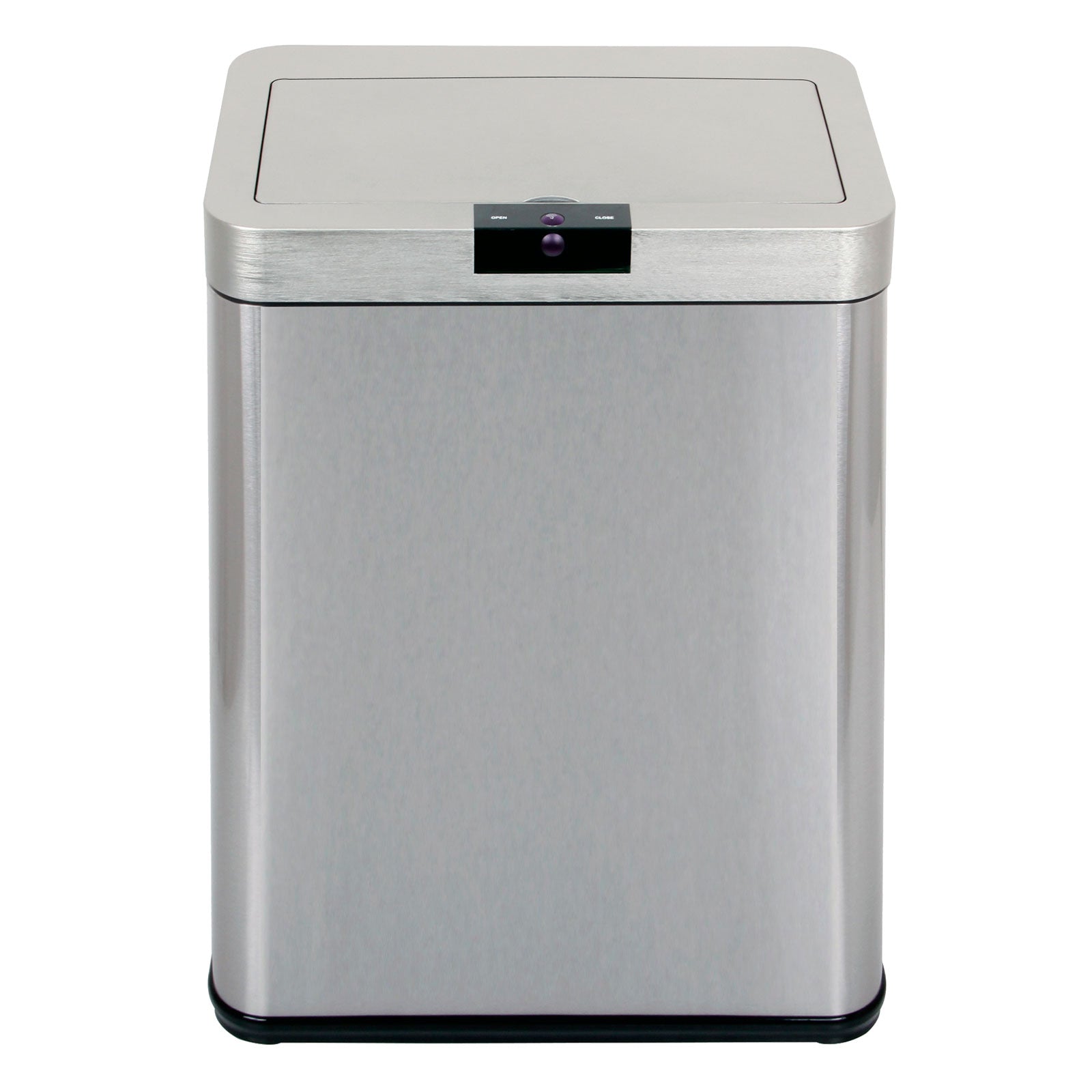 ECHTWERK Sensor-Abfalleimer Silber aus Edelstahl 48 Liter