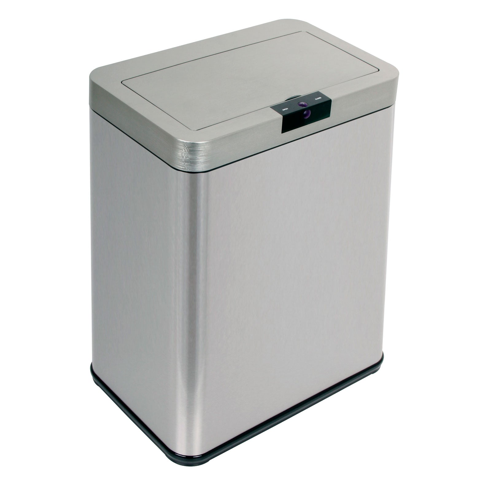 ECHTWERK Sensor-Abfalleimer Silber aus Edelstahl 48 Liter