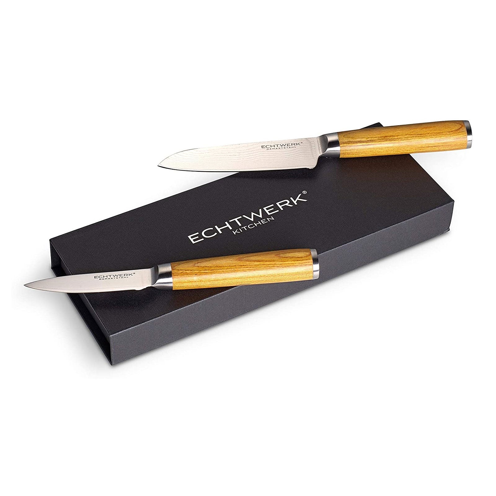 ECHTWERK 2-tlg. Damaszener Messer Set aus Stahl