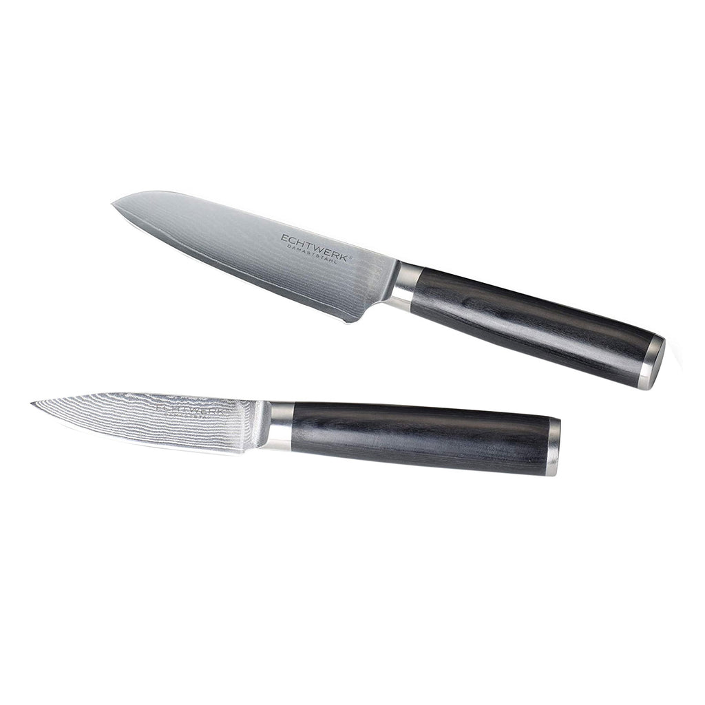 ECHTWERK 2-tlg. Damaszener Messer Set aus Stahl