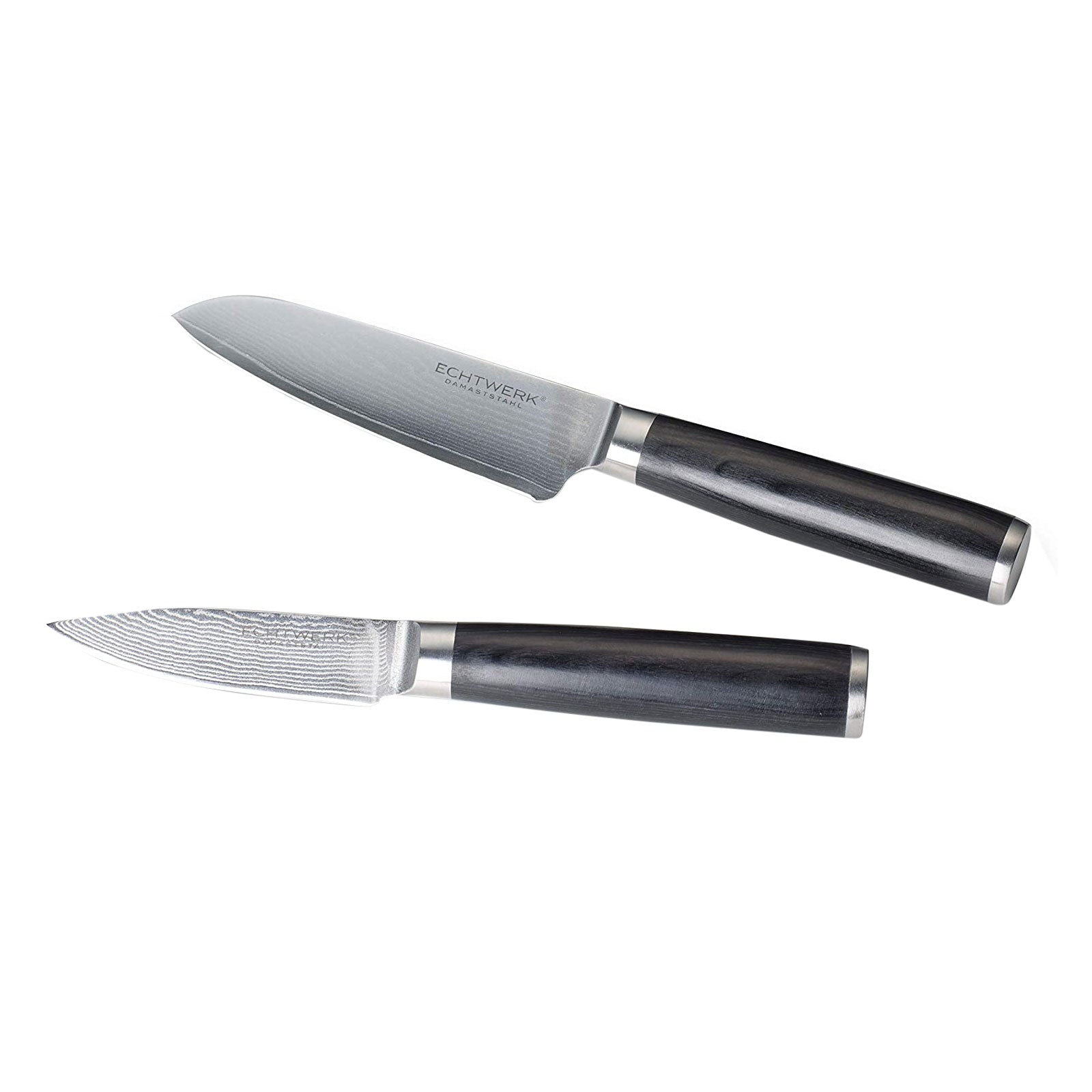ECHTWERK 2-tlg. Damaszener Messer Set aus Stahl