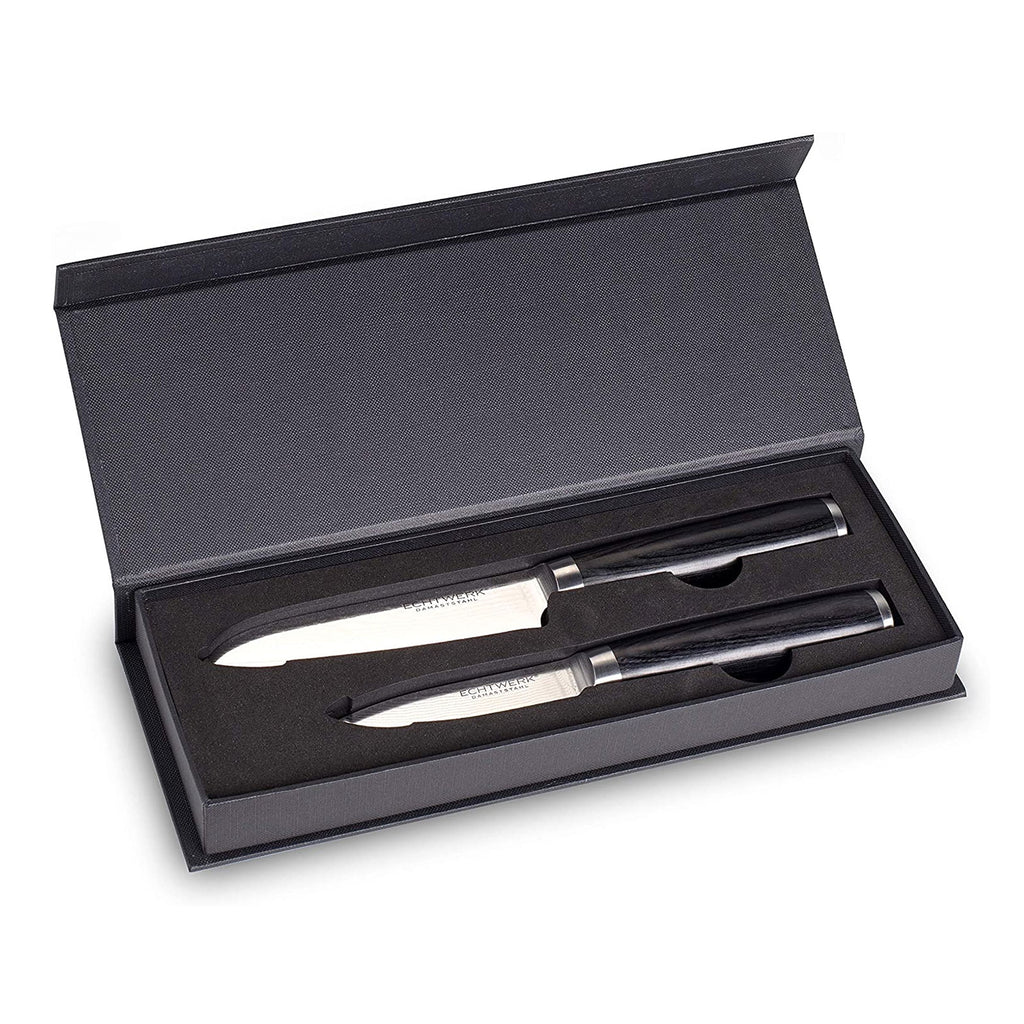 ECHTWERK 2-tlg. Damaszener Messer Set aus Stahl