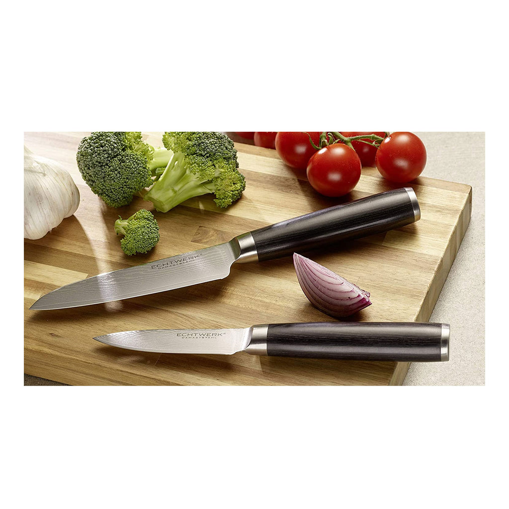 ECHTWERK 2-tlg. Damaszener Messer Set aus Stahl