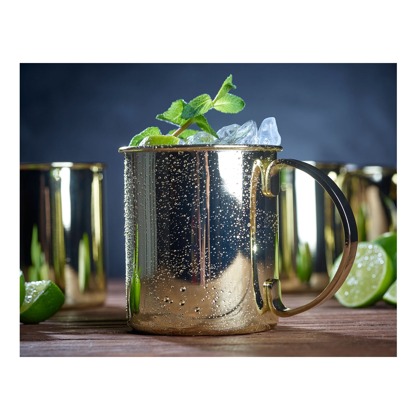 ECHTWERK Moscow Mule Becherset Gold aus Edelstahl 1000 ml
