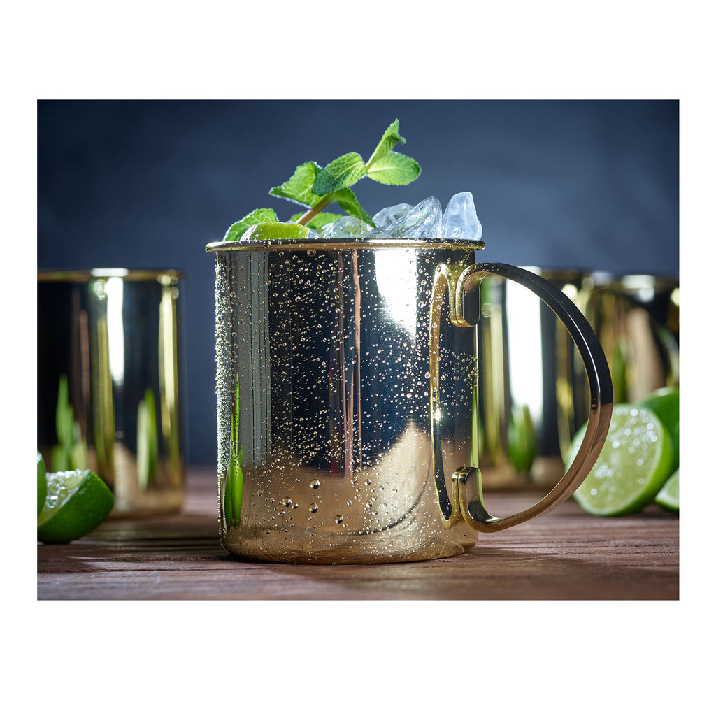 ECHTWERK Moscow Mule Becherset Gold aus Edelstahl 1000 ml