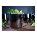 ECHTWERK Moscow Mule Becherset Schwarz aus Edelstahl 480 ml