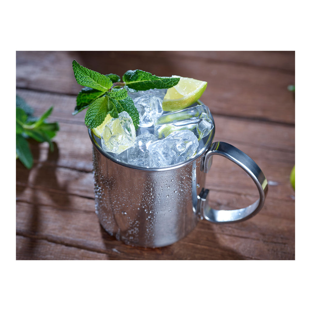 ECHTWERK Moscow Mule Becherset Silber aus Edelstahl 480 ml