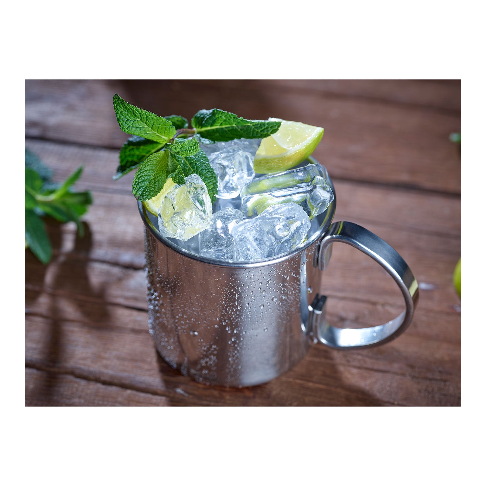 ECHTWERK Moscow Mule Becherset Silber aus Edelstahl 480 ml