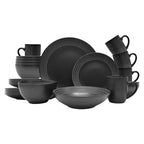 ECHTWERK 20-tlg. Vintage Kombiservice "BlackStyle" Modern-Design