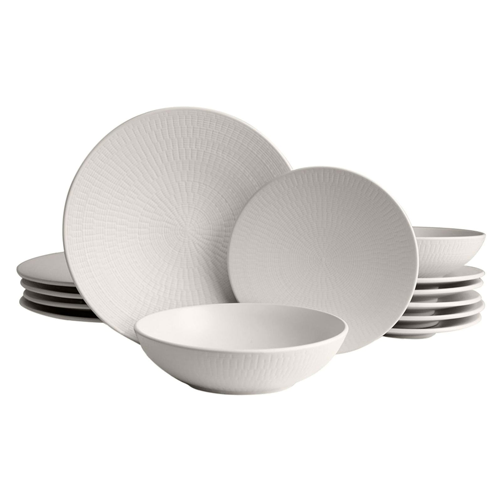 ECHTWERK 18-tlg. Vintage Tafelservice Creme