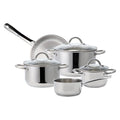 ECHTWERK Induktion Kochtopf-Set aus hochwertigem Edelstahl Silber