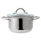ECHTWERK Induktion Kochtopf-Set aus hochwertigem Edelstahl Silber