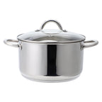 ECHTWERK Induktion Kochtopf-Set aus hochwertigem Edelstahl Silber