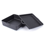 ECHTWERK Universalbräter aus Gusseisen 2-in-1 Set 6,5 L