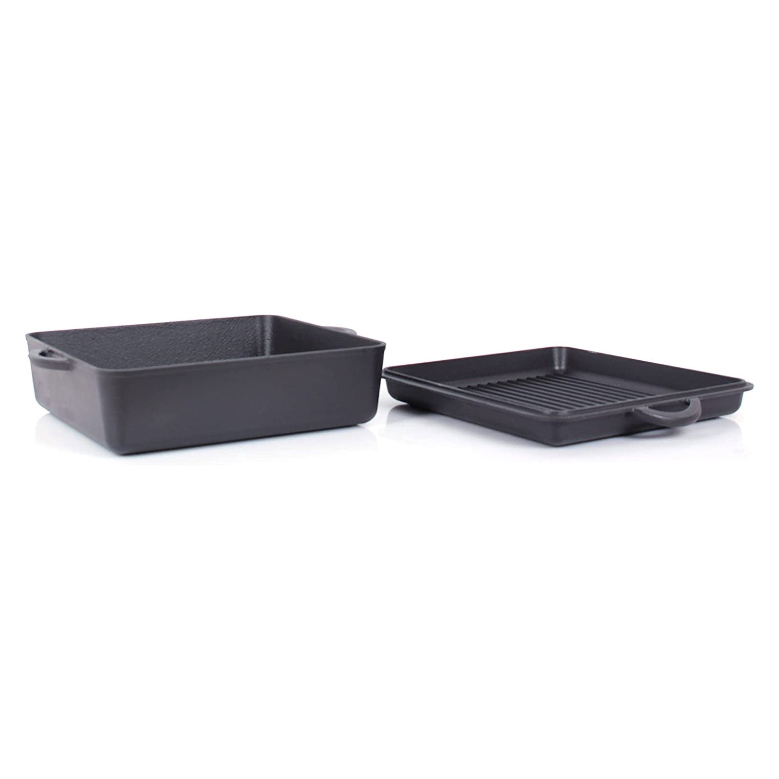 ECHTWERK Universalbräter aus Gusseisen 2-in-1 Set 6,5 L