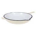ECHTWERK Bratpfanne aus Gusseisen mit Emaille-Beschichtung Creme