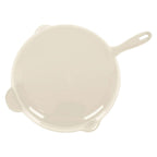 ECHTWERK Bratpfanne aus Gusseisen mit Emaille-Beschichtung Creme