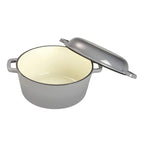 ECHTWERK Schmortopf und Servierpfanne 2-in-1 Set Grau aus Gusseisen 3,5 L