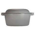 ECHTWERK Schmortopf und Servierpfanne 2-in-1 Set Grau aus Gusseisen 3,5 L