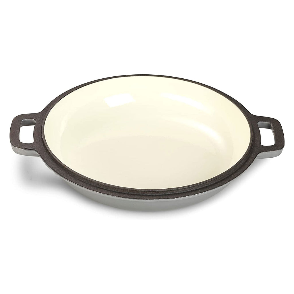 ECHTWERK Schmortopf und Servierpfanne 2-in-1 Set Grau aus Gusseisen 3,5 L