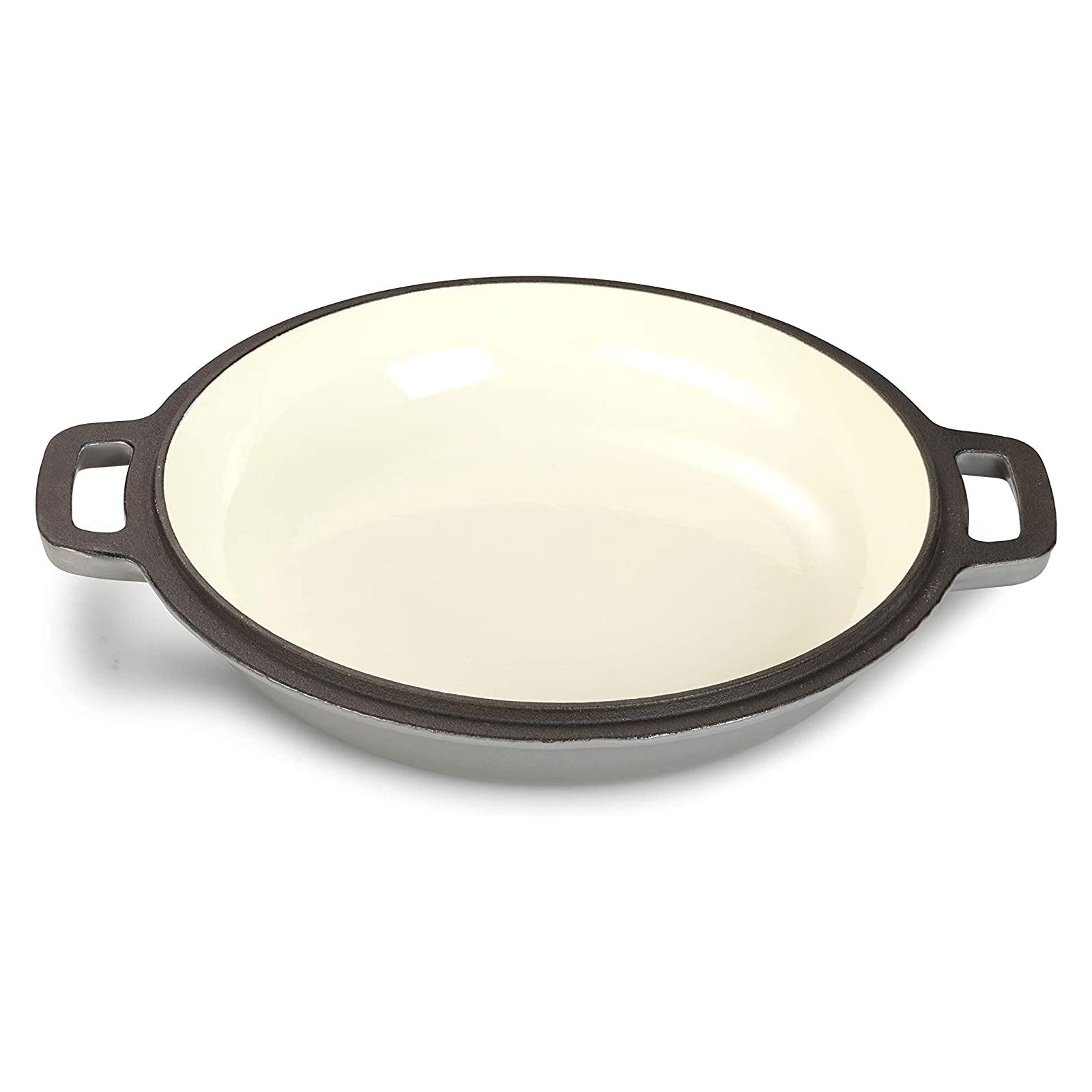 ECHTWERK Schmortopf und Servierpfanne 2-in-1 Set Grau aus Gusseisen 3,5 L