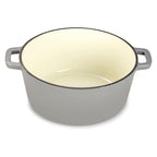ECHTWERK Schmortopf und Servierpfanne 2-in-1 Set Grau aus Gusseisen 3,5 L