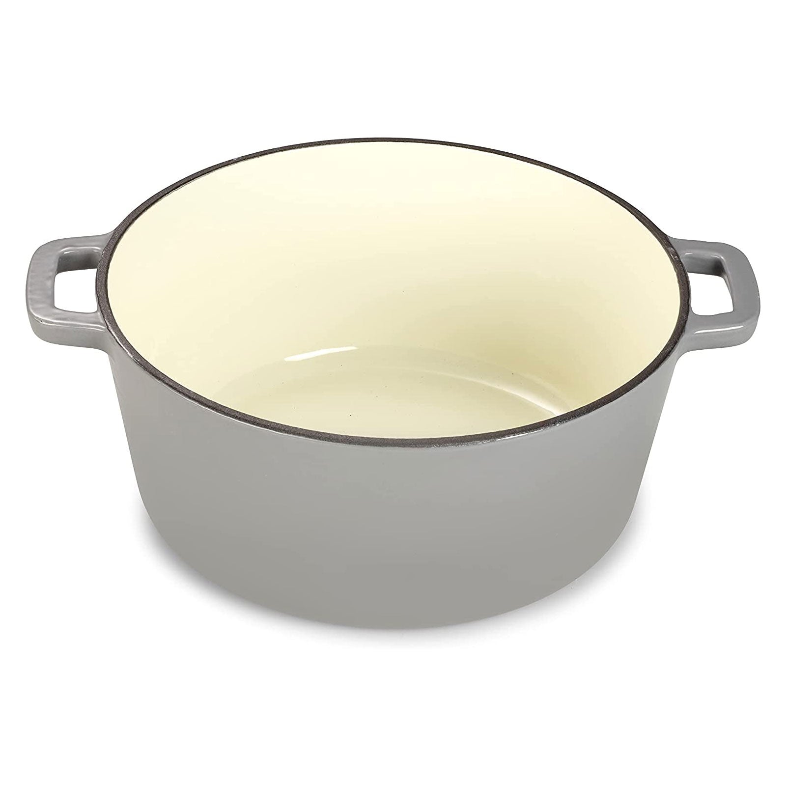 ECHTWERK Schmortopf und Servierpfanne 2-in-1 Set Grau aus Gusseisen 3,5 L