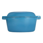 ECHTWERK Schmortopf und Servierpfanne 2-in-1 Set Hellblau aus Gusseisen 3,5 L