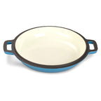 ECHTWERK Schmortopf und Servierpfanne 2-in-1 Set Hellblau aus Gusseisen 3,5 L