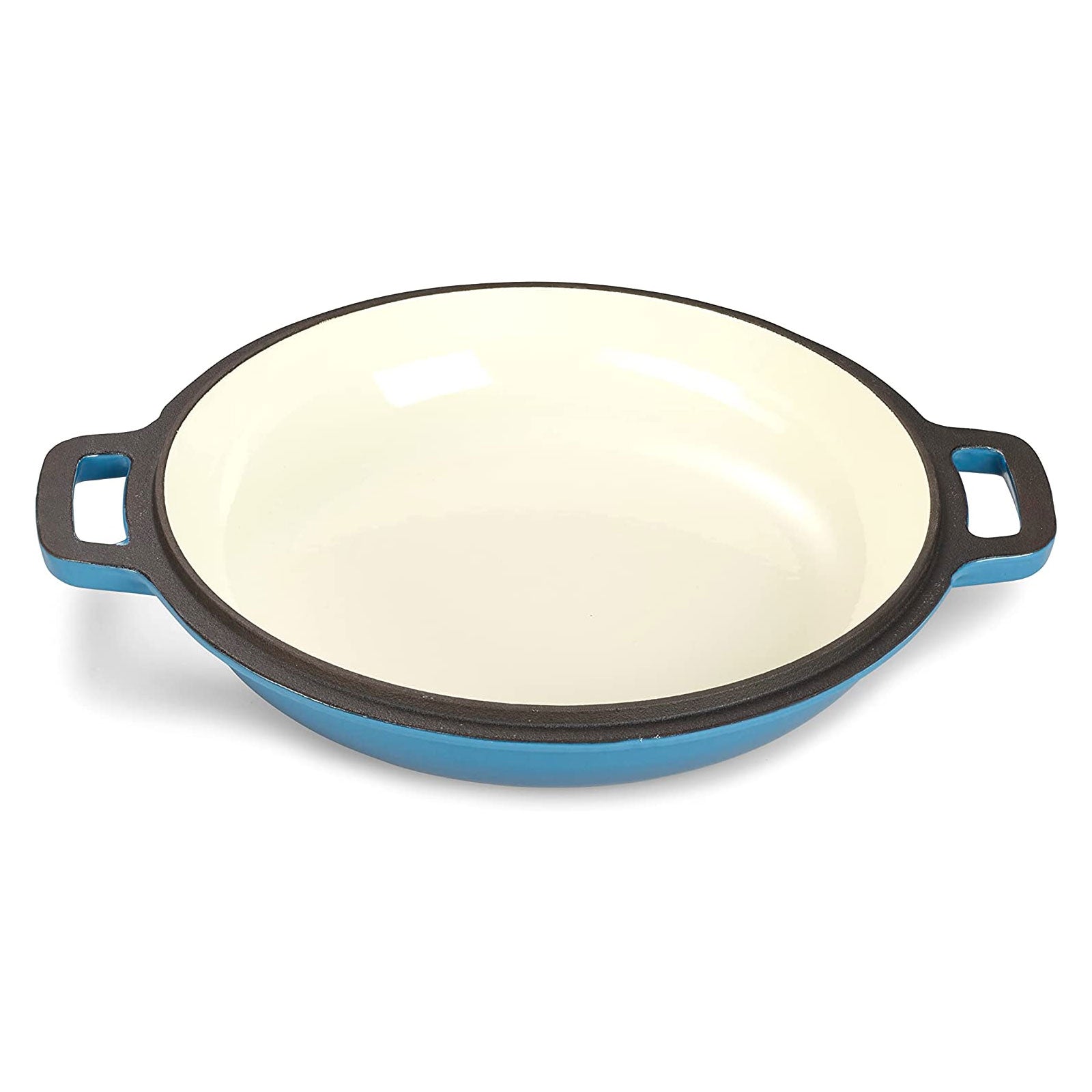 ECHTWERK Schmortopf und Servierpfanne 2-in-1 Set Hellblau aus Gusseisen 3,5 L