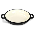 ECHTWERK Schmortopf und Servierpfanne 2-in-1 Set Schwarz aus Gusseisen 3,5 L