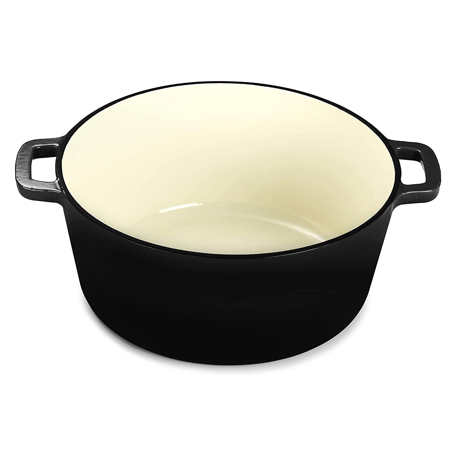 ECHTWERK Schmortopf und Servierpfanne 2-in-1 Set Schwarz aus Gusseisen 3,5 L