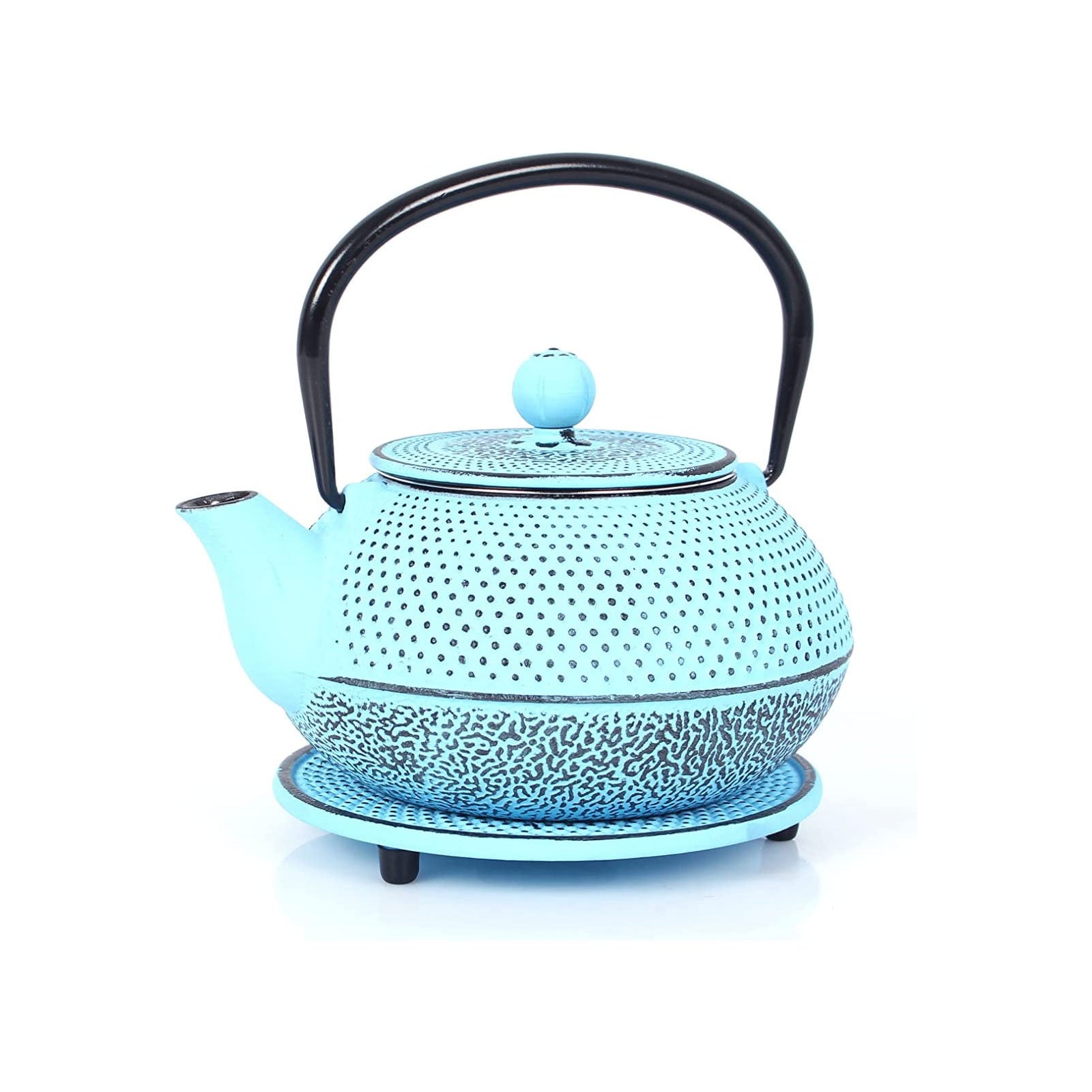 ECHTWERK Teeservice aus Gusseisen Hellblau 1,1 L