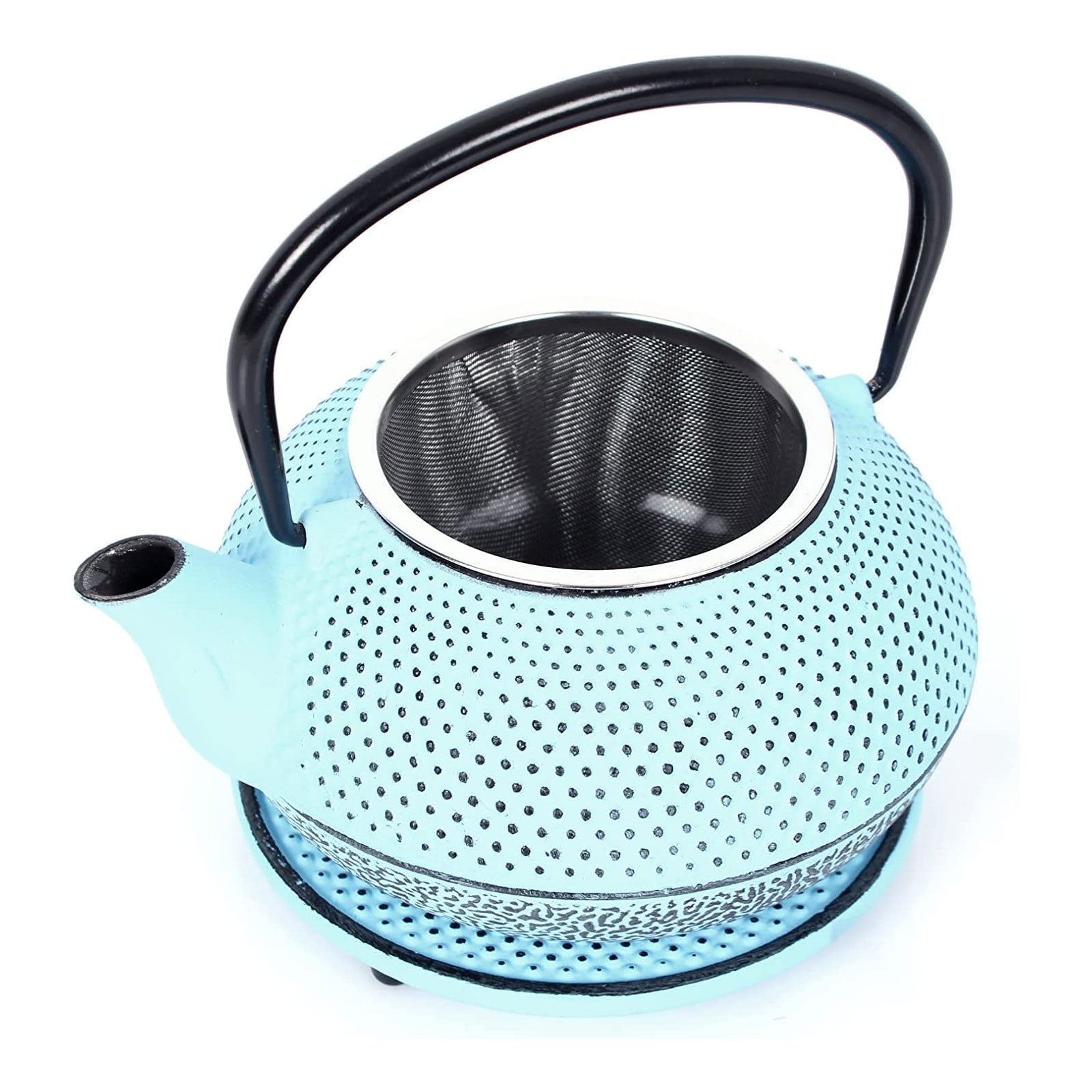 ECHTWERK Teeservice aus Gusseisen Hellblau 1,1 L