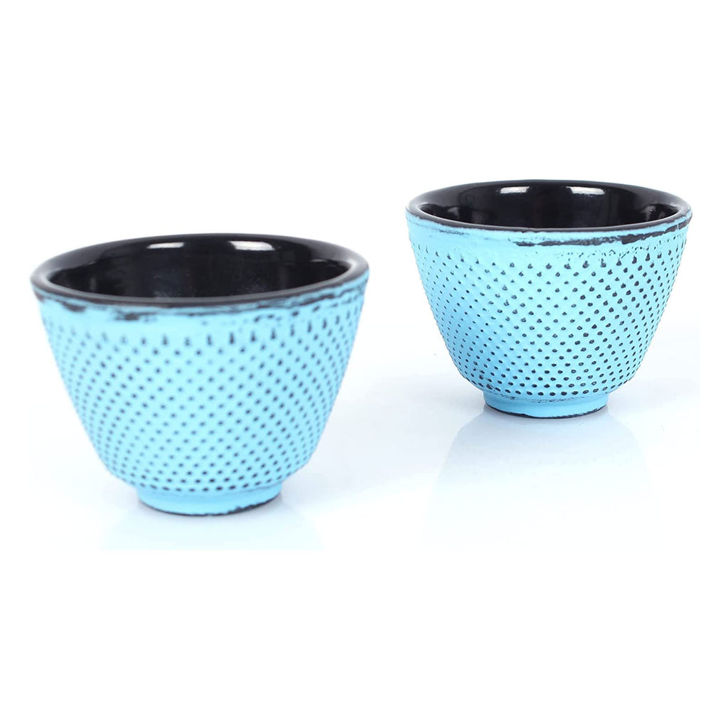 ECHTWERK Teeservice aus Gusseisen Hellblau 1,1 L