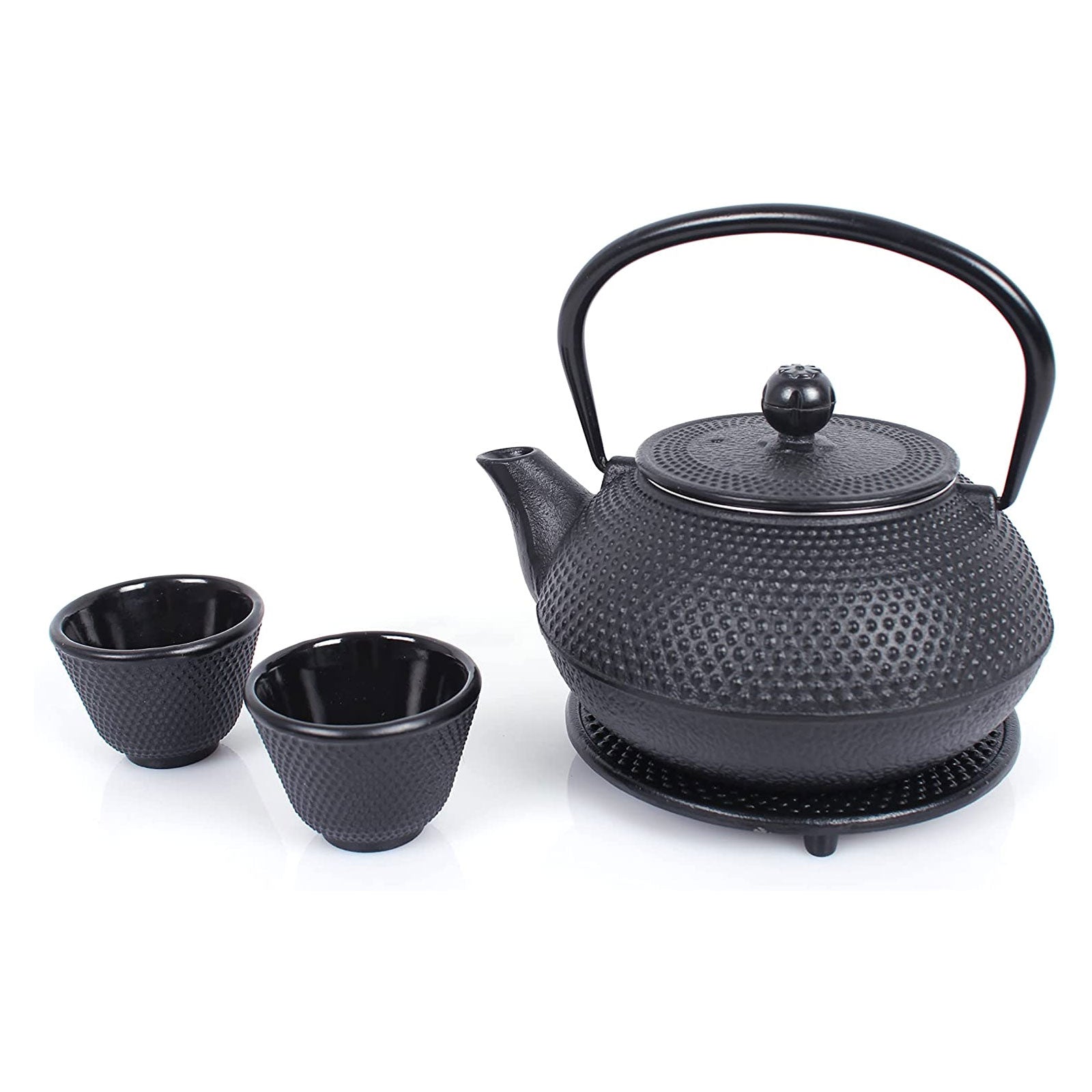 ECHTWERK Teeservice aus Gusseisen Schwarz 0,8 L
