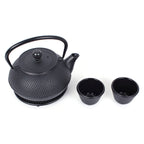 ECHTWERK Teeservice aus Gusseisen Schwarz 0,8 L
