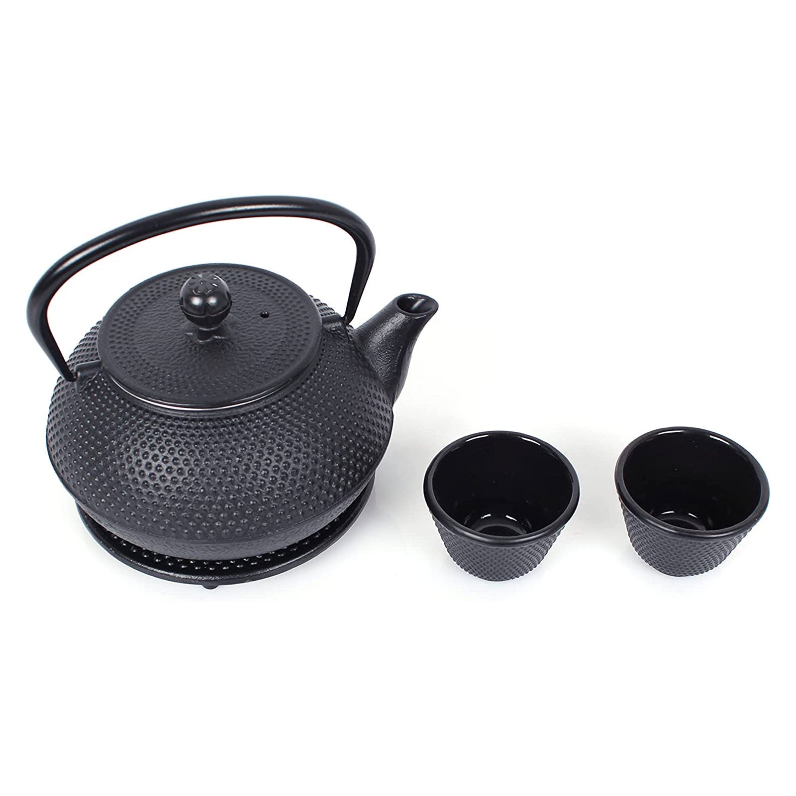 ECHTWERK Teeservice aus Gusseisen Schwarz 0,8 L