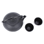 ECHTWERK Teeservice aus Gusseisen Schwarz 0,8 L