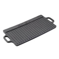 ECHTWERK Grillplatte Big 50,5 × 23 × 1,5 cm aus Gusseisen mit 2 Griffen und Emaille-Beschichtung