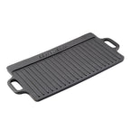 ECHTWERK Grillplatte Big 50,5 × 23 × 1,5 cm aus Gusseisen mit 2 Griffen und Emaille-Beschichtung