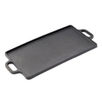 ECHTWERK Grillplatte Small 45,5 x 23 x 1,5cm aus Gusseisen mit 2 Griffen und Emaille-Beschichtung