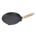 ECHTWERK Grillpfanne aus Gusseisen und Emaille-Beschichtung 24cm