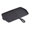 ECHTWERK Grillpfanne aus Gusseisen mit Grillstreifen Schwarz