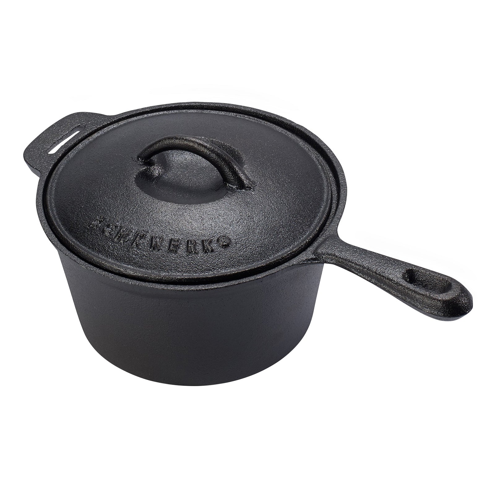 ECHTWERK 7-tlg. Dutch Oven Set aus Gusseisen in Holzkiste